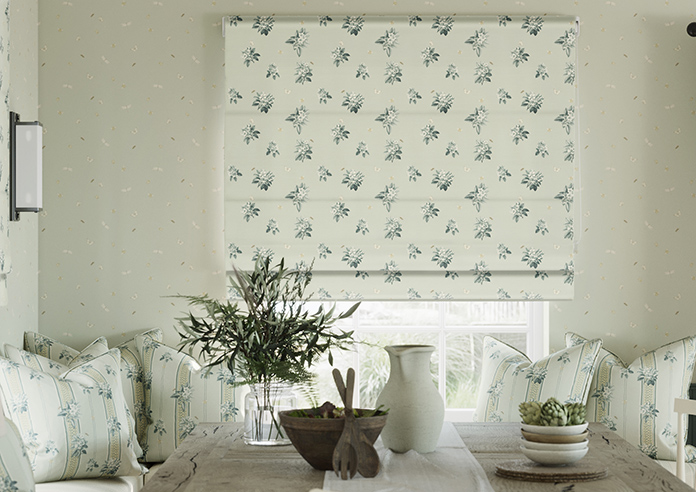 Upton, Apple Spray Bud Green - Roman Blind - Image 3